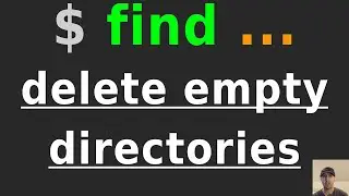 Delete Empty Directories on the Command Line with Find