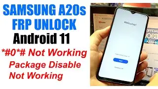 Samsung A20s FRP Bypass Android 11 | a207F google account Unlock Package disable error