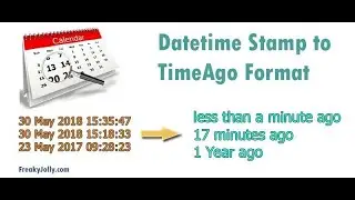 How to Convert Timestamp To Time ago | Display Relative time on your web/App | Date to hours ago