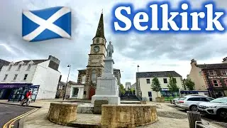 Selkirk 🏴󠁧󠁢󠁳󠁣󠁴󠁿 4K | A Beautiful Town Walk On A Rainy Day