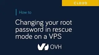 Changing your root password in rescue mode on a VPS