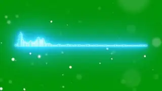 New green screen line audio spectrum | Top line audio spectrum