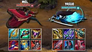 MEL vs YASUO FULL BUILD FIGHTS & Best Moments!