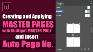 Creating and Applying Master Pages in InDesign | Create Automatic Page Numbering in InDesign