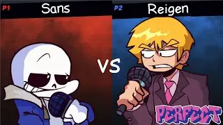 Friday Night Funkin - Perfect Combo - Sans vs Reigen Tumblr Man Mod [HARD]