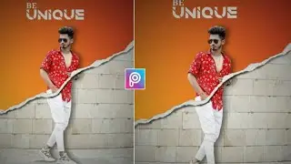 PicsArt creative wall photo editing | Scratch effect photo editing | scratch wall effect photo edit