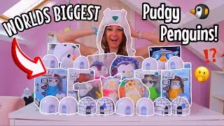 UNBOXING THE *WORLDS BIGGEST* PUDGY PENGUINS MYSTERY TOY COLLECTION!!😱🐧✨⁉️ (RARE GOLD HUNT?!🫢) AD