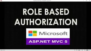 Role Based Authorization Asp.Net MVC | C# | .Net Identity