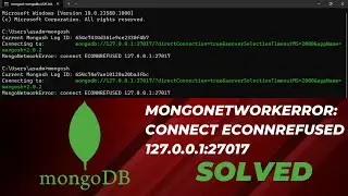 How to solve MongoNetworkError connect ECONNREFUSED 127.0.0.1:27017