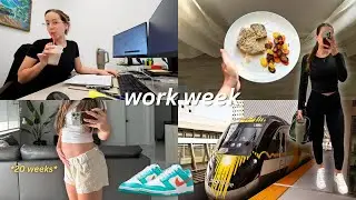 WORK WEEK | 20 week anatomy scan results, taking the train, litter project, farmer's market!