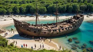 Centuries-Old Shipwreck Mysteriously Resurfaces on Remote Beach—Stunned Swimmers Discover It