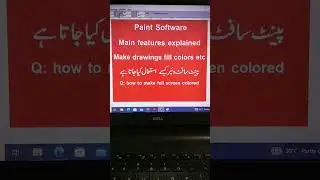 Paint software main features #shorts #shortsvideo #youtubeshort
