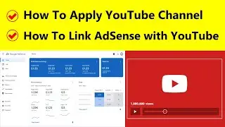 How to Apply or Link Google AdSense Account with YouTube Channel | Monetization For Approval YouTube