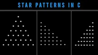 Pyramid Star Pattern In C | Star Patterns In C - Part 1