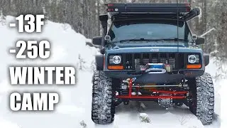 Extreme Cold Winter Jeep Camping Adventure