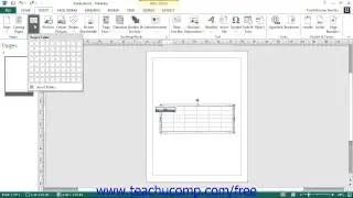 Publisher 2013 Tutorial Creating and Deleting Tables Microsoft Training Lesson 8.1