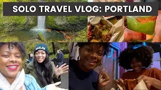 Portland solo travel vlog 🇺🇸 | meeting new and old friends, eating fire on the mountain, waterfalls