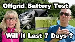 7 Day Off Grid TEST For Our Lithium Battery - Vanlife UK