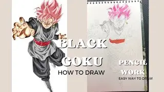 How to draw goku black 2024 | black goku dragonball super