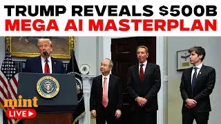 Donald Trump LIVE: President Trump Announces AI Investment | The Stargate Project, OpenAI, Softbank