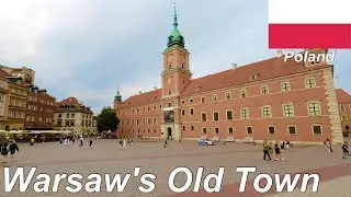 Warsaw Old Town, Warsaw, Poland 🇵🇱 Summer Street Walk 2023 - 4K 60fps Walking Tour