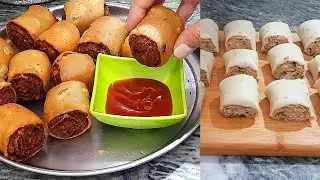 samosa roll | keema roll samosa | samosa | keema roll