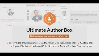How to configure Author List Widget - Author Ultimate Author Box | WordPress Tutorial