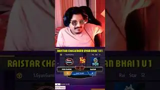 GYANGAMING VS RAISTAR 1 VS 1 CHALLENGED AFTER LONG TIME #shorts #short #raistar #gyangaming