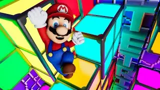 Super Mario is Breaking Out of the Tetris!