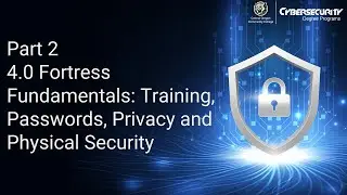 Part 2 - 4.0 Fortress Fundamentals - Training, Passwords, Privacy and Physical Security