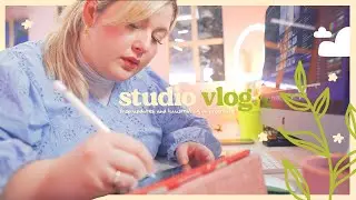 STUDIO VLOG 🌱 Beanies & Plushies?! Preparing the shop for a update, & Illustrating Valentine Goodies