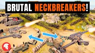 BRUTAL NECKBREAKERS! - Company of Heroes 3 - US Forces Gameplay - 4vs4 Multiplayer - No Commentary