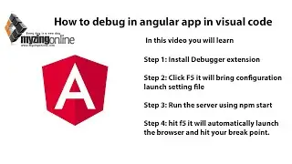 Angular 7 Lesson 3 - How to debug in angular app in visual studio code