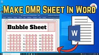 Make OMR Bubble Sheets easily in MS Word Today!