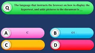 The language that instructs the browser on how to display the hypertext