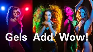 How to use Coloured Gels for Portrait and Fashion Photography: Includes a LIVE Fashion Model Shoot