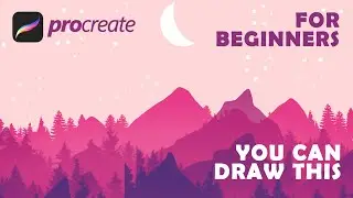 #shorts | How To Create Beautiful Scenery In Procreate | #procreateShorts #youtubeshorts