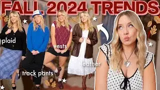 trying on fall 2024 trends i'm excited about! 🍂🍁🤎