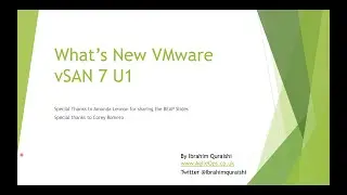 What's New VMware vSAN 7 U1?