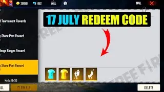 Free fire 17 july redeem code | free fire redeem code today | ff today 17 july redeem code