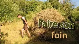 Fauchage du foin, réalisation d'une meule