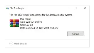 The File Is Too Large For The Destination | Windows | Fixy Fix