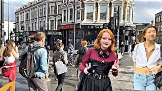 🇬🇧 [4K HDR] OCT  2022 ,Today London City Street Walking Tour ,Camden Town