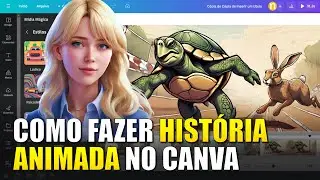 [TUTORIAL] História Animada para CANAL DARK com Narração e Apresentador Virtual no CANVA