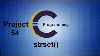 strset() in C - C library function strset() - Project 54