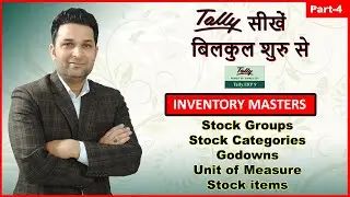 Inventory Masters Creation in Tally l How to create stock Item l Tally Tutorial