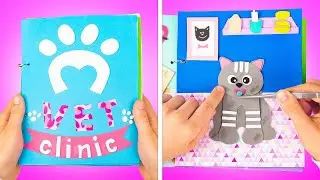 DIY Cat Paper Playbook! 3 Paper Playbook Games