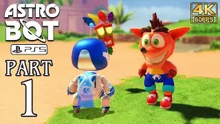 ASTRO BOT Gameplay Walkthrough PART 1 (PS5) No Commentary @ 4K 60ᶠᵖˢ ✔