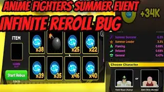 Everything About the Summer Event of Anime Fighters!!! Infinite Reroll Tokens (Fixed)