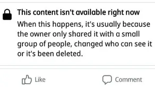 the content is not available right now facebook | facebook video not show | fix facebook error